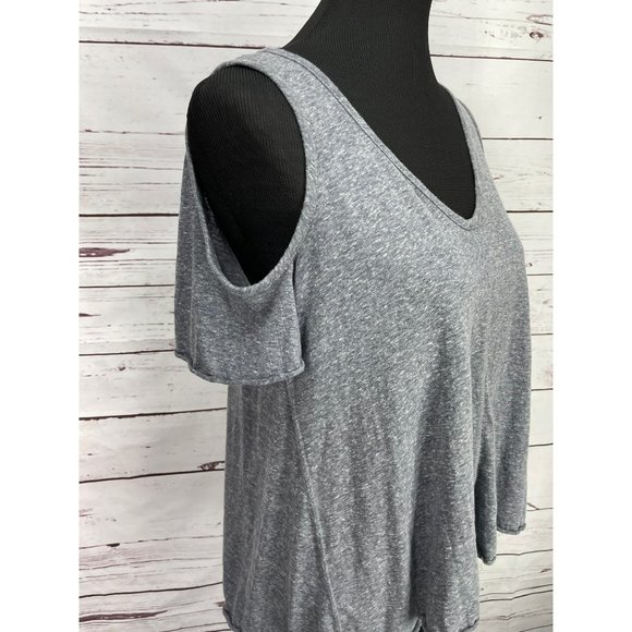 PPLA Clothing Women Gray Short Sleeve T-Shirt S Small - Picture 5 of 8